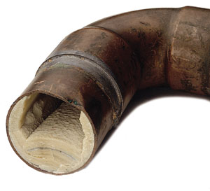 Pipe with legionnaires disease