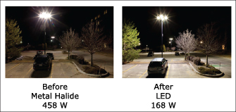LED lighting Staples headquarters